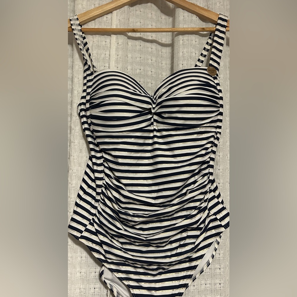 Nip Tuck Striped One Piece Swimsuit